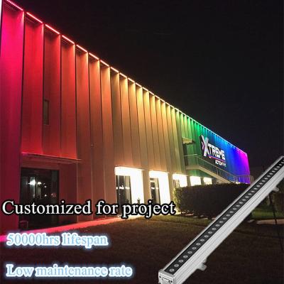 China DMX RGB RGBW LED Wandwaschlampe Ip65 für die Außenverzierung von Gebäuden zu verkaufen