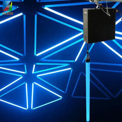 China Kinetic LED Pixel Tube 360 Degree Rotating DMX RGB 8 Channels for sale