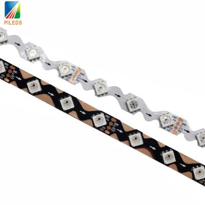 Chine en forme de zigzag pliable WS2815 LED PIXEL RGB LED bande de travail avec tube en silicone pour le panneau au néon de 2e génération à vendre