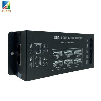 Chine connectez le contrôleur de console DMX512 H807DMX 1024 pixel DMX SPI décodeur à vendre