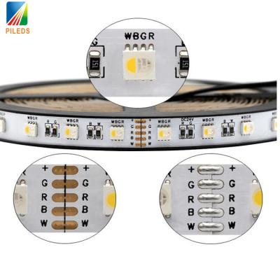 China 4 Farben in einem Chip RGB+CCT LED Streifen smd 5050 60led/m DC 12V 24V RGB CW WW RGBW RGBWW flexibles Bandlicht zu verkaufen