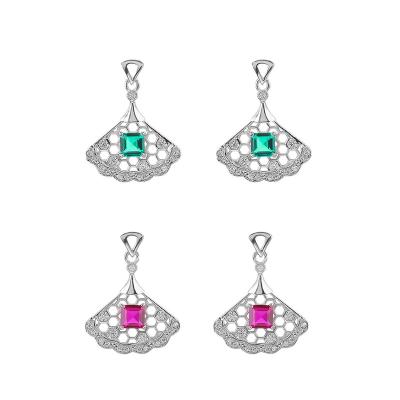 China Romantic High Quality 925 Jewelry CZ Silver Zirconia Gemstone Earrings Earring For Women Romantic Zircon Dangle Earrings 1 Pair 3.50gram for sale