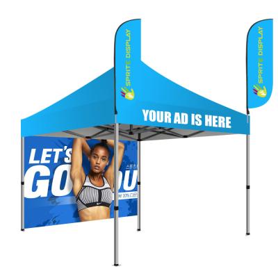 China Custom Outdoor EZ-X 10x20ft 10x10ft Display Aluminum Pop Up Spray Tent Trade Show Tanning Tent for sale