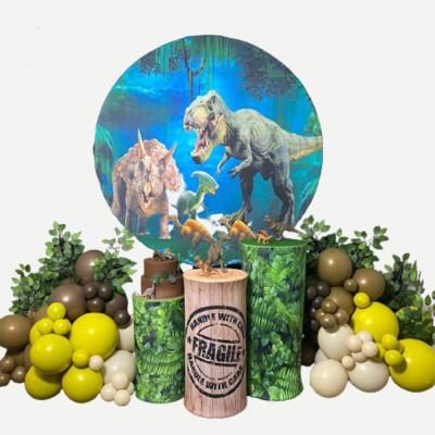 China Waterproof Eco-friendly With Multi Aluminum Circle Frame Event Competitive Price Party Backdrop Decoration Round Backdrop Stand for sale