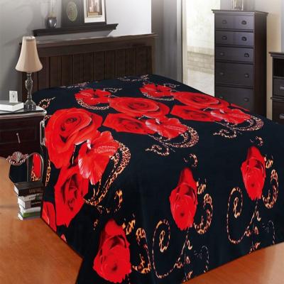 China Custom Made Soft Warm Rashel Spanish Wedding Blanket Polyester Fleece Travel Blankets Queen Blanket Throw for sale