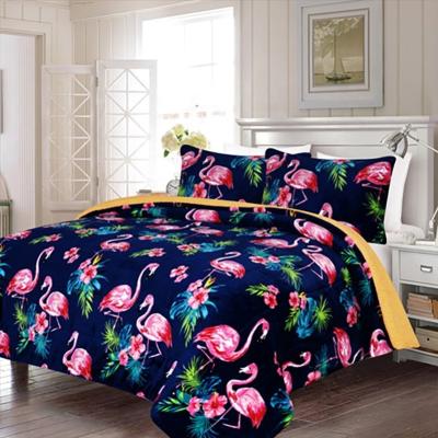 China Wholesale Soft Comforter Flamingo King Size Bed Comforter Luxury Set Cobertor Cobijas De Borrego Bedding for sale