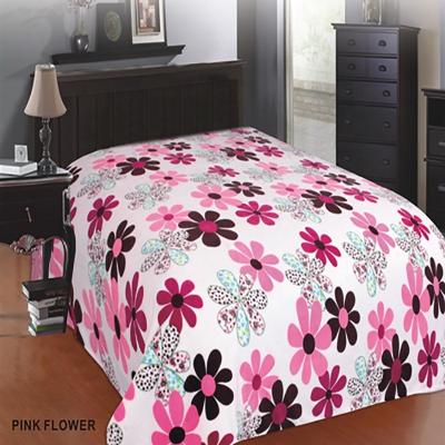 China 100% Polyester Super Soft Luxury Flannel Fleece Soft Printed / Solid Blanket for sale