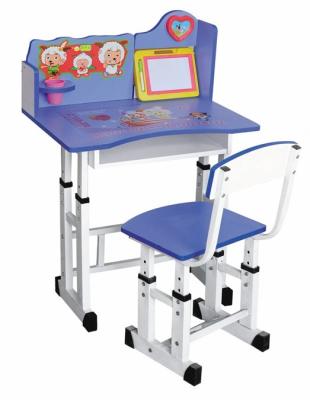 China Simple metal kids student school desk and chair, XM-282 for sale