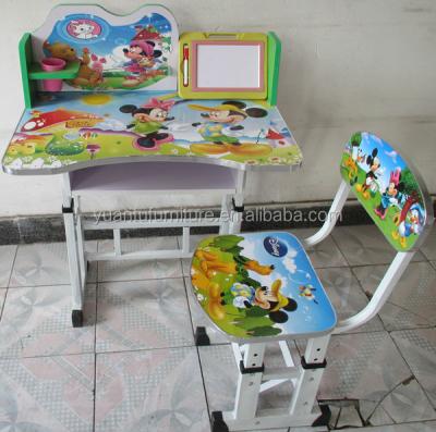 China New Design Adjustable Wood Metal Study Table For Kids for sale