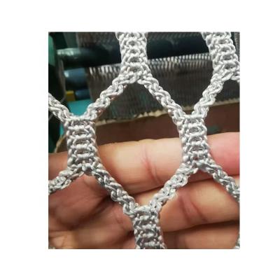 China Universal Durable Hexagon Chinlon Meshes Safety Protective Netting Gray for sale