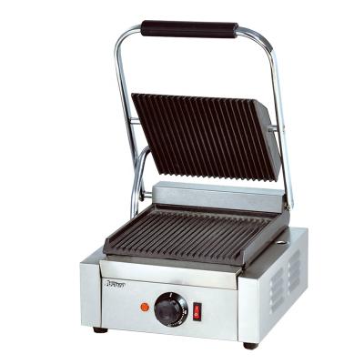 China Multifunctional Hotel EG811 Panini Machine Sandwich Grill Steak BBQ Breakfast Cooking Pressure Plate Wave and Flat Griddle for sale