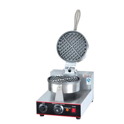 China Adjustable Table Worktop Thermostat UWB1 Round Automatic Electric Double Head Stainless Steel Commercial Waffle Baker For Sale for sale