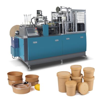 China Hotels Servo Tracking Paper Feed Biodegradable Disposable Paper Bowl Making Machine For Kraft Paper Bowl for sale