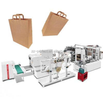 China Supermarket Food & Automatic Beverage Factory Kraft Paper Bag Making Machine Maker For Making Kraft Paper Bag for sale