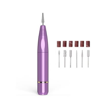 China Adjustable speed safety can be customized spa and nail polish home USB port portable electric nail drill for sale