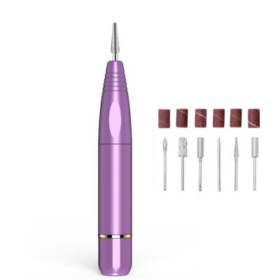 China Factory Price 6 Speed ​​Electric Nail Filing Adjustable Bit Set Nail Drill Machine Portable Electric For Manicure Nail File for sale