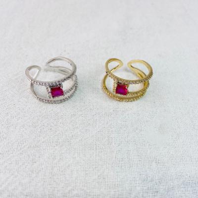 China Good Quality Vintage C-Shaped Gold Environmental Friendly Hot Selling Silver Plated Adjustable Women Ring for sale