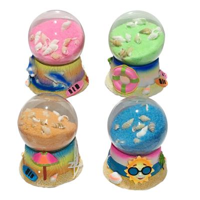 China Christmas hot style seaside factory sale cheap flamingo snow globe for sale