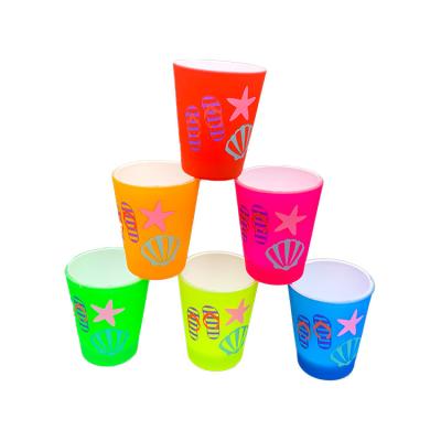 China Europe china factory cheap price colorful cute shot glass mug crafts for sale