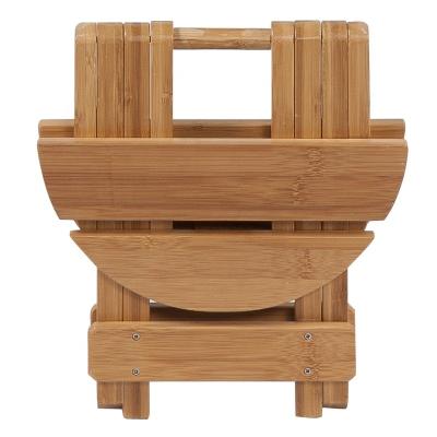 China Foldable Customized Small Bamboo Stool Chair for sale