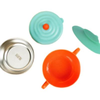 China BPA Free Wholesale Baby Products Bpa Free 316L Stainless Steel Baby Complementary Food Suction Bowl Insulation Portable Bowl Customized for sale