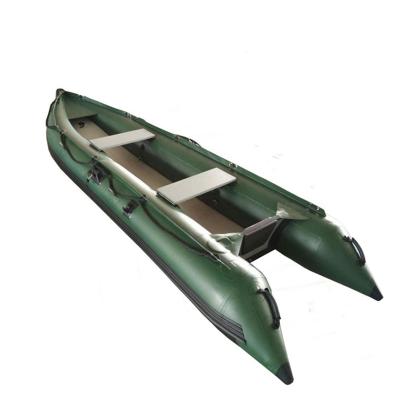 China PVC Tarpaulin Best 3 Person Inflatable Boat Fishing Kaboat With Drop Stitch Material for sale