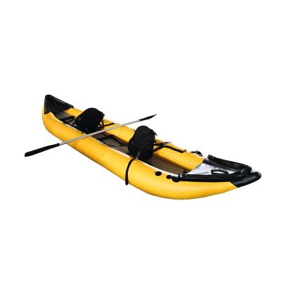 China 0.9mm PVC New Product Fishing Kayak Best Beginner Fishing Double Kayak Fishing Kayak for sale