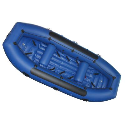 China White PVC Water Raft Inflatable Boat 14 Person Water Raft Inflatable Raft Drift Motorboat for sale