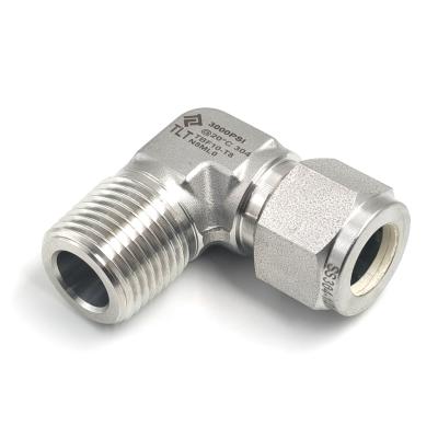 China Industry SS 304 Elbow Connector Elbow Pipe Fitting Stainless Steel Olive And Threaded Pipe Fitting for sale