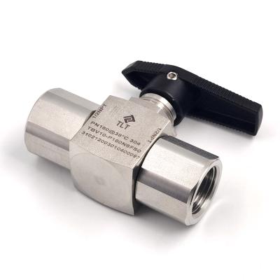 China High performance BSPP NPT stainless steel ball valve ss316 ss304 general hydraulic straight 1/2