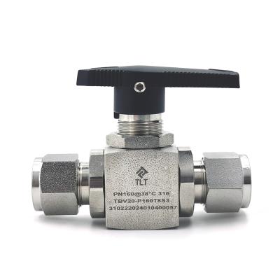 China 1/4 Ferrule Connection Stainless Steel Ball Valve Italy cf8m High Pressure Forged Ball Valves for sale