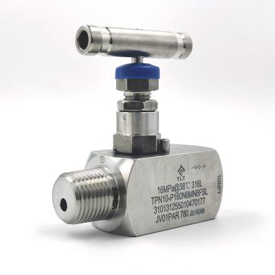 China General Gas 1/2 Inch SS316 BSP NPT High Pressure 15000 PSI Air Needle Valve CO2 Flanged Needle Valve for sale