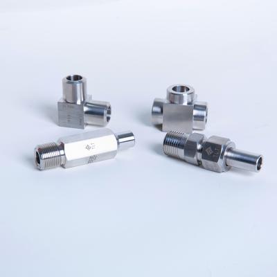 China Industry High Pressure Custom Connector Hose Fitting Tee Fitting Tube Connector for sale