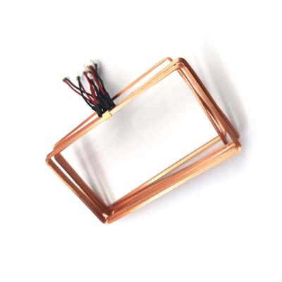 China 0.20mm Free Sample Golden Dimensions (2RS-N): 68*39*2mm Inductance 345uH 125kHz Rfid Antenna Security System Copper Wire Antenna for sale