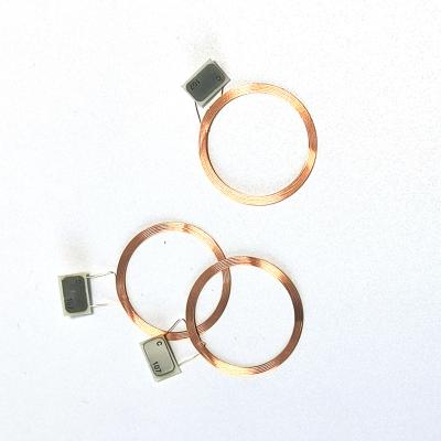 China 0.17mm factory direct sales 6.01uh rf card induction coil high quality copper rf RFID chip welding coil antenna (2RS-N)/Golden for sale