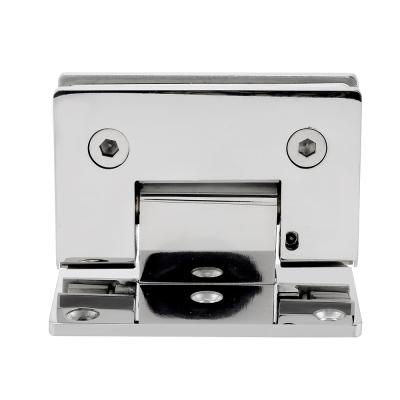 China Modern Stainless Steel 90 Degree Flange Glass Hinge For Frameless Shower Glass Door for sale