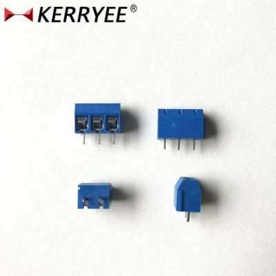 China 5.0mm Blue Wire DG306 Protector PCB Terminal Block 22-14AWG for sale