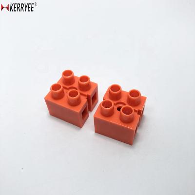 China Orange H2519 2P Power Through Terminal Block 22-12AWG for sale