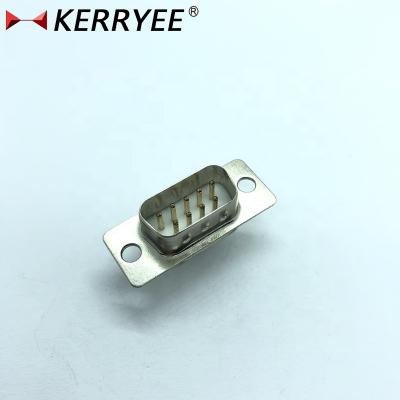 China White D-sub Male PCB Solder Microwave Connector DB9P Housing for sale