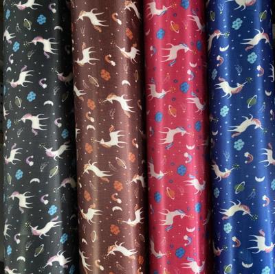 China Elastic Strength Satin Polyester Shrink-Resistant Fabric Printed Satin Fabric By Yard Customized Digital Printing for sale