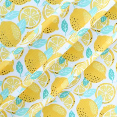 China Custom Quick Dry Stretch Good Grade Stretch Printed Lemon Swimwear Dye Fabric for sale