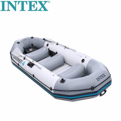 China PVC Tarpaulin INTEX 68376 SAILOR 4 BOAT SET Inflatable Boat Set for sale