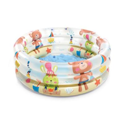 China Child Intex 57106 Dinosaur 3 Ring EU Standards Inflatable Swimming Pool For Kids Cub Three Circle Swimming Pool for sale