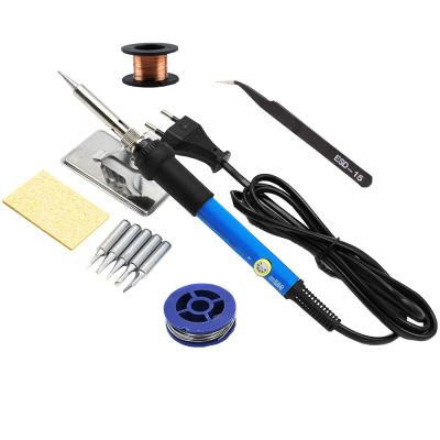 China Pencil Handle 11 in 1 Temperature Adjustable Electric Soldering Iron Set 110V or 220V 60w Kit for sale