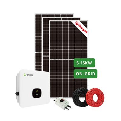 China Sungift 5000w Solar Panels 20KW Home Solar System On Grid 5000 Watt Solar Home 10KW Solar Panel Solar Energy System Kit for sale