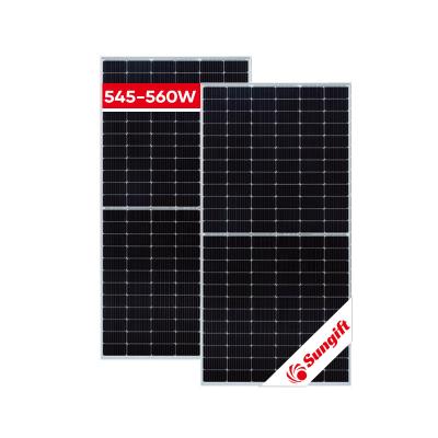 China Sungift High Power 144 Cells Mono Solar Panel Module Custom Solar Panel 182mmx182mm 540W 545W 550W 555W 560W for sale