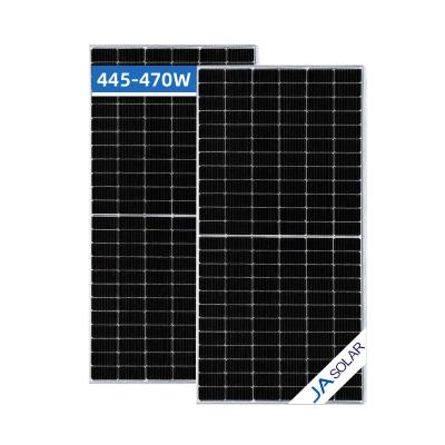 China 20A Array 1 Brand Ja Brand Solar Panels Perc Half Cell PV Panels 445w 450w 455w 460w 465w 470w Solarpanel for sale