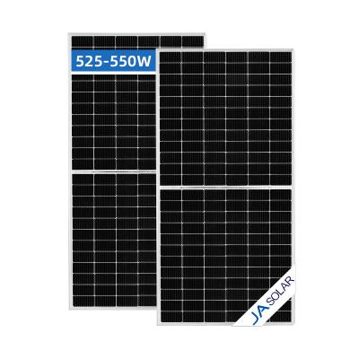 China Factory price 30A Ja Solar Panel 182mm Double-glass Solar Panel 525W 530W 535W 540W 545W 550W mono n-type solar panel for sale