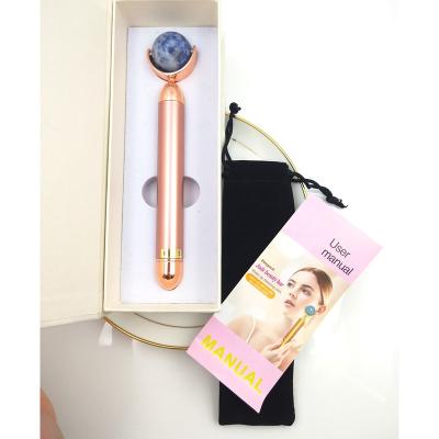 China Factory Hot Sale Handheld Skin Care Body Beauty Bar Jade Roller Light Facial Massager Electric Tool Essential Oil Massage For Spa for sale