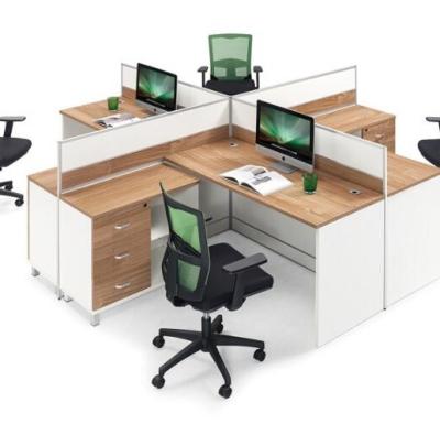 China Custom Hot Selling 4 Person Workstation 4 Seat Modern Office Workstation Compartment Executive Desk for sale